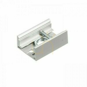 Eutrac Lichtschienenadapter für 3-Phasen-Silbergrauschiene. small 3