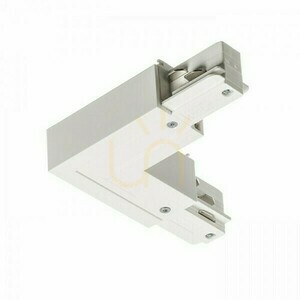 Rendl EUTRAC R11326 L-Verbinder für 3-Phasen-Stromschiene, Innenpolung, mit Einspeisung, 16 A, weiß small 0