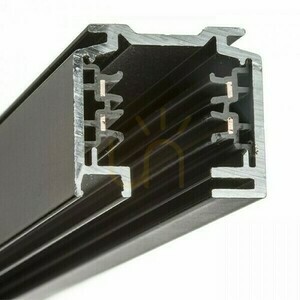 Eutrac Lichtschiene 2m 3 Phase Schwarz 230 V small 2