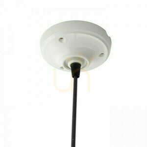 Lampenschirm, Lampenschirm Fabio Hängeset Schwarz/Weiß Porzellan 230 V E27 42 W. small 2