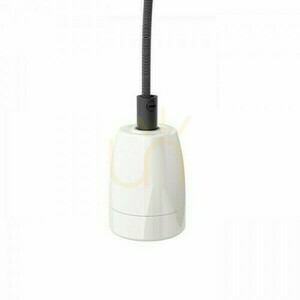 Lampenschirm, Lampenschirm Fabio Hängeset Schwarz/Weiß Porzellan 230 V E27 42 W. small 3