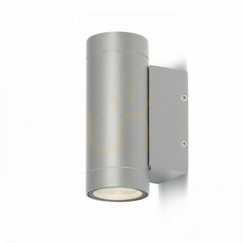 Prüfen Außenwandleuchte Mizzi Ii Silber Grau 230 V Gu10 2x35 W Ip54