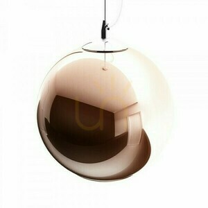 Beau Monde 25 Kupfer Glas Pendelleuchte 230 V E27 W. small 3