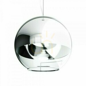 Beau Monde 35 Pendelleuchte Verchromtes Glas/Transparentes Glas 230 V E27 25 W. small 2