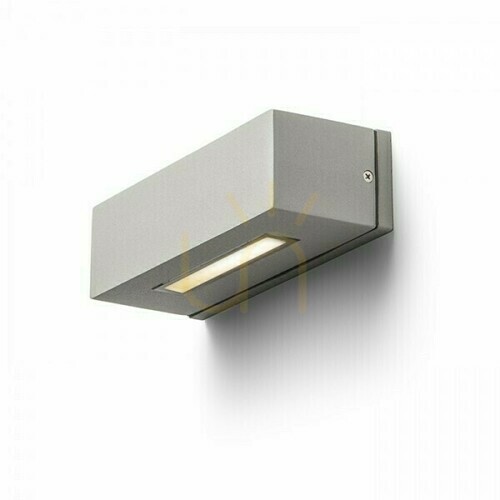 Prüfen Wandleuchte Woop Wandleuchte Silber Grau 230 V R7s 78mm 48 W Ip54