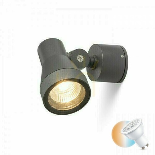 Prüfen Wandleuchte Direzza Anthrazit 230 V Gu10 35 W Ip54