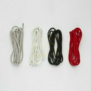 Zubehör für Lampenschirme Fit 3x0.75 4m Textilkabel Schwarz 230 V small 0