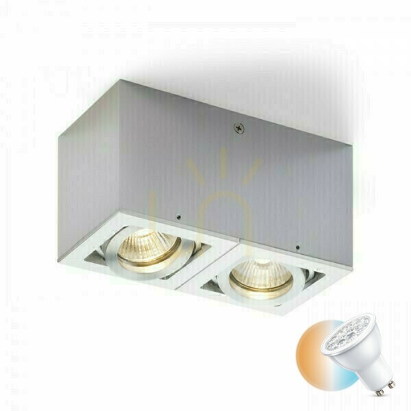 Rendl BERIT II aluminium recessed spotlight GU10 2 × 50 W R10120