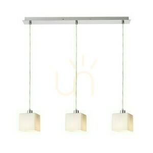 Dados Iii 60 Opal Glas/Matt Nickel Pendelleuchte 230 V Led E27 3x11 W. small 1