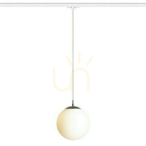 Prüfen Luna 25 Pendelleuchte für 3 Phasen. Opalglas/Chrom 230 V Led E27 15 W Schienen.