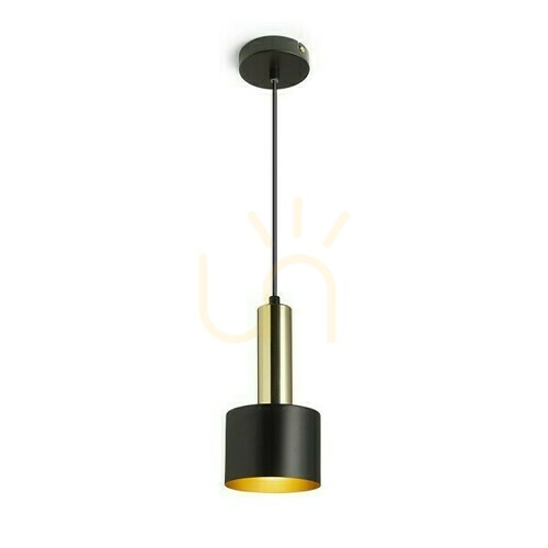 Prüfen Pendelleuchte Rendl Giulia 12 schwarz/goldbronze, Messing, E27 11 W