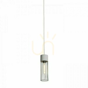 BURTON Pendelleuchte für 3-Phasen-Schiene E27 11W Beton/Schwarz 40 cm R13816 RENDL small 2