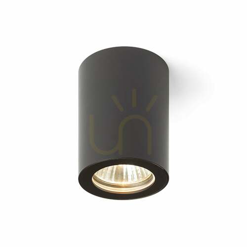 Prüfen Aufbauleuchte Rendl LOLA 88 schwarz GU10 15 W IP54 R13542