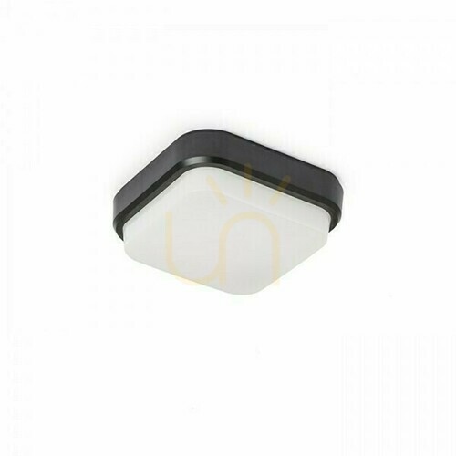 Prüfen Außenplafonds Taris Sq 17 Aufputz Schwarz Kunststoff 230 V Led 8 W Ip54 3000 K