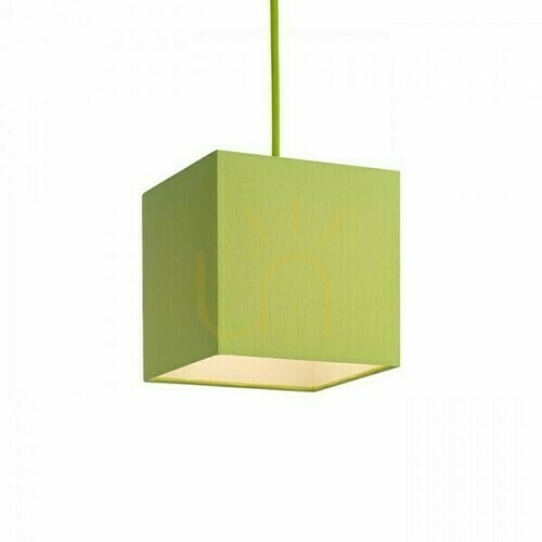 Prüfen Rendl TEMPO 15/15 Lampenschirm Chintz Lime / weißes PVC E27 R11819