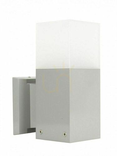 Prüfen Außenwandleuchte SU-MA CUBE CB-K AL silber Aluminium 20W