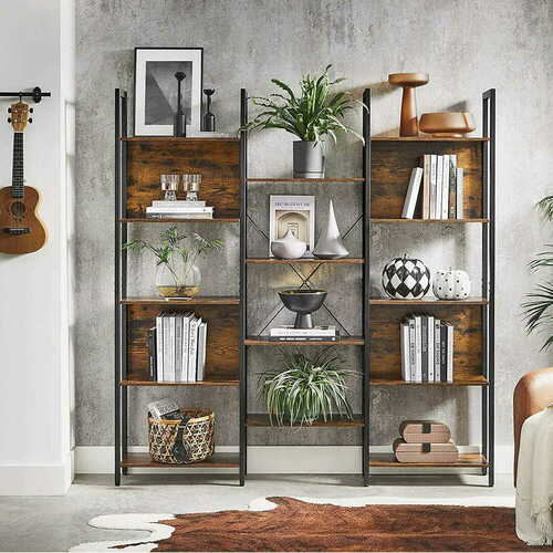 Prüfen Bücherregal VASAGLE LLS107B01 mit 14 Böden Metallrahmen 158 cm