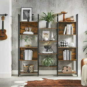 Bücherregal VASAGLE LLS107B01 mit 14 Böden Metallrahmen 158 cm small 7