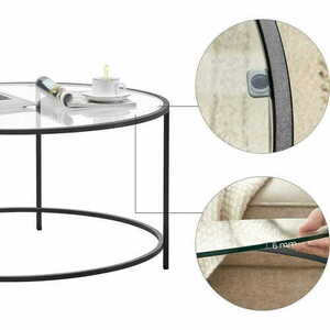 Couchtisch Glas Rundbank - LGT021B01 small 4
