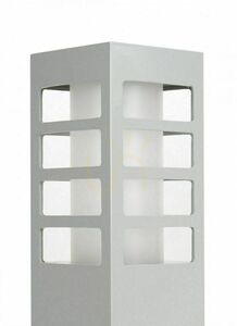 Außenwandleuchte SU-MA RADO III K AL silber Aluminium IP54 E27 18W small 1