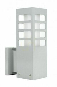 Außenwandleuchte SU-MA RADO III K AL silber Aluminium IP54 E27 18W small 0