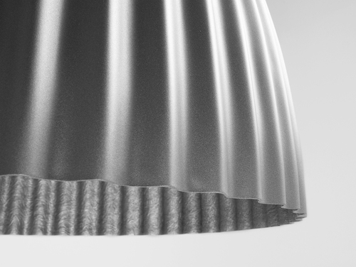 Prüfen CustomForm PLISSART L Pendelleuchte, silberfarben, 70 cm