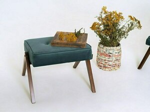 VINC Fußhocker - Heidelbeere (rv87), Nussbaum small 1