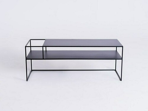Prüfen RTV Tisch SENSO FLOWER METAL 120x45 L - schwarz