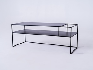 TV-Tisch CustomForm SENSO FLOWER METAL 120x45 P – Schwarz RAL 9005 small 3