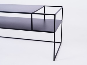 TV-Tisch CustomForm SENSO FLOWER METAL 120x45 P – Schwarz RAL 9005 small 4