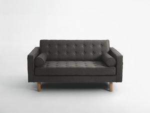 TOPIC WOOD 2-Personen-Sofa. - Stahl(et91), natur small 3