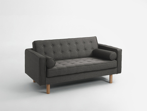 TOPIC WOOD 2-Personen-Sofa. - Stahl(et91), natur small 0
