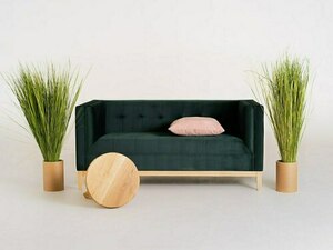 Sofa by-TOM 2 Personen. Vertrieb. - avocado(rv38), natürlich small 1