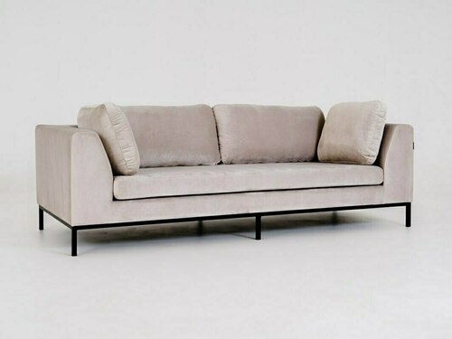 Prüfen AMBIENT 3-Personen-Sofa. - Kokosnuss(rv21), schwarz