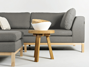 AMBIENT WOOD 3 Personen-Sofa. - Quarz(ml84), natürlich small 1