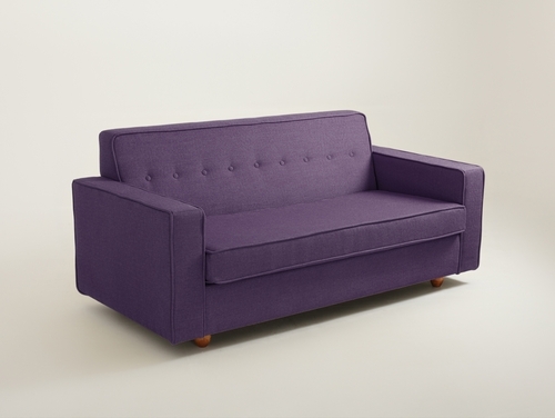Prüfen ZUGO 3 Personen Sofa. Vertrieb. - Pflaume(1309), Walnuss
