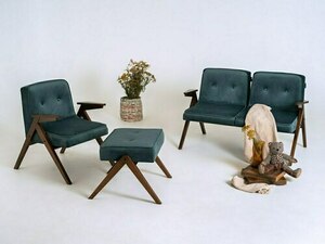 VINC Sessel - Meereswellen(et85), natur small 2
