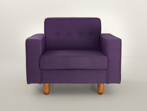 ZUGO Sessel - Pflaume(1309), Nussbaum small 0