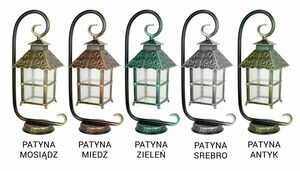 Außenstehleuchte SU-MA Cadiz schwarz-patiniert Aluminium 53 cm E27 K 4011/1/Z small 4