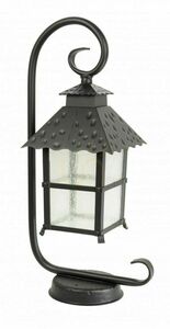 Außenstehleuchte SU-MA Cadiz schwarz-patiniert Aluminium 53 cm E27 K 4011/1/Z small 0