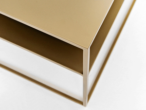 TENSIO 2 FLOOR METAL Couchtisch 100x60 - gold small 4