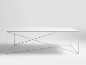 MEMO METAL 140 Couchtisch - weiß small 0