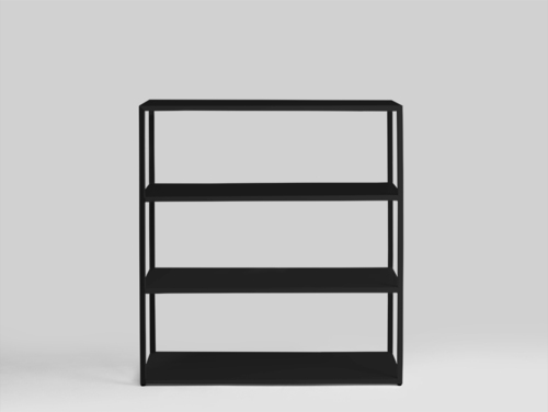 Prüfen HYLLER METAL Bücherregal 100x110 - schwarz