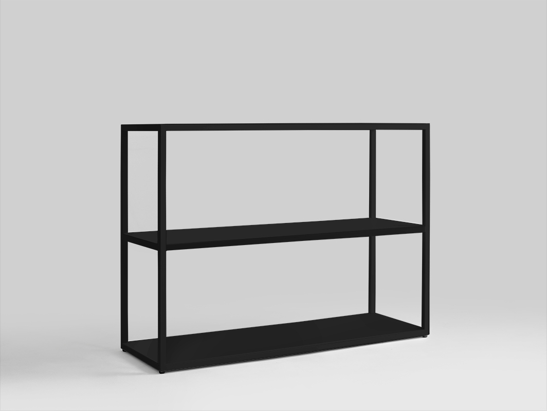 Anzeige HYLLER METAL Bücherregal 100x75 - schwarz HYLLER METAL Bücherregal 100x75 - schwarz
