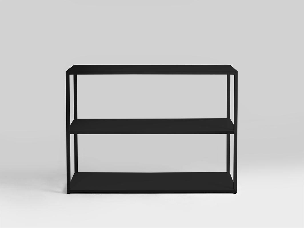 Prüfen HYLLER METAL Bücherregal 100x75 - schwarz HYLLER METAL Bücherregal 100x75 - schwarz
