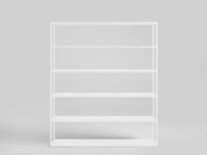 HYLLER METAL Bücherregal 150x180 - weiß small 0