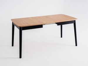 Esstisch ANTON 120x80 geteilt. - Eiche, schwarz 3 Esstisch ANTON 120x80 geteilt. - Eiche, schwarz small 3