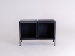 Niedriges Regal CustomForm SKAP BLACK 2R1 BOKS x2, schwarz, 88 × 40 × 60 cm small 3