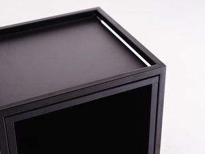 Niedriges Regal CustomForm SKAP BLACK 2R1 BOKS x2, schwarz, 88 × 40 × 60 cm small 4