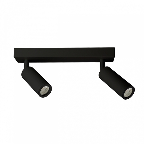 Prüfen Madara Slim 2 X Mr11 Base 230 V Ip20 260x54x160 Schwarz Beweglich